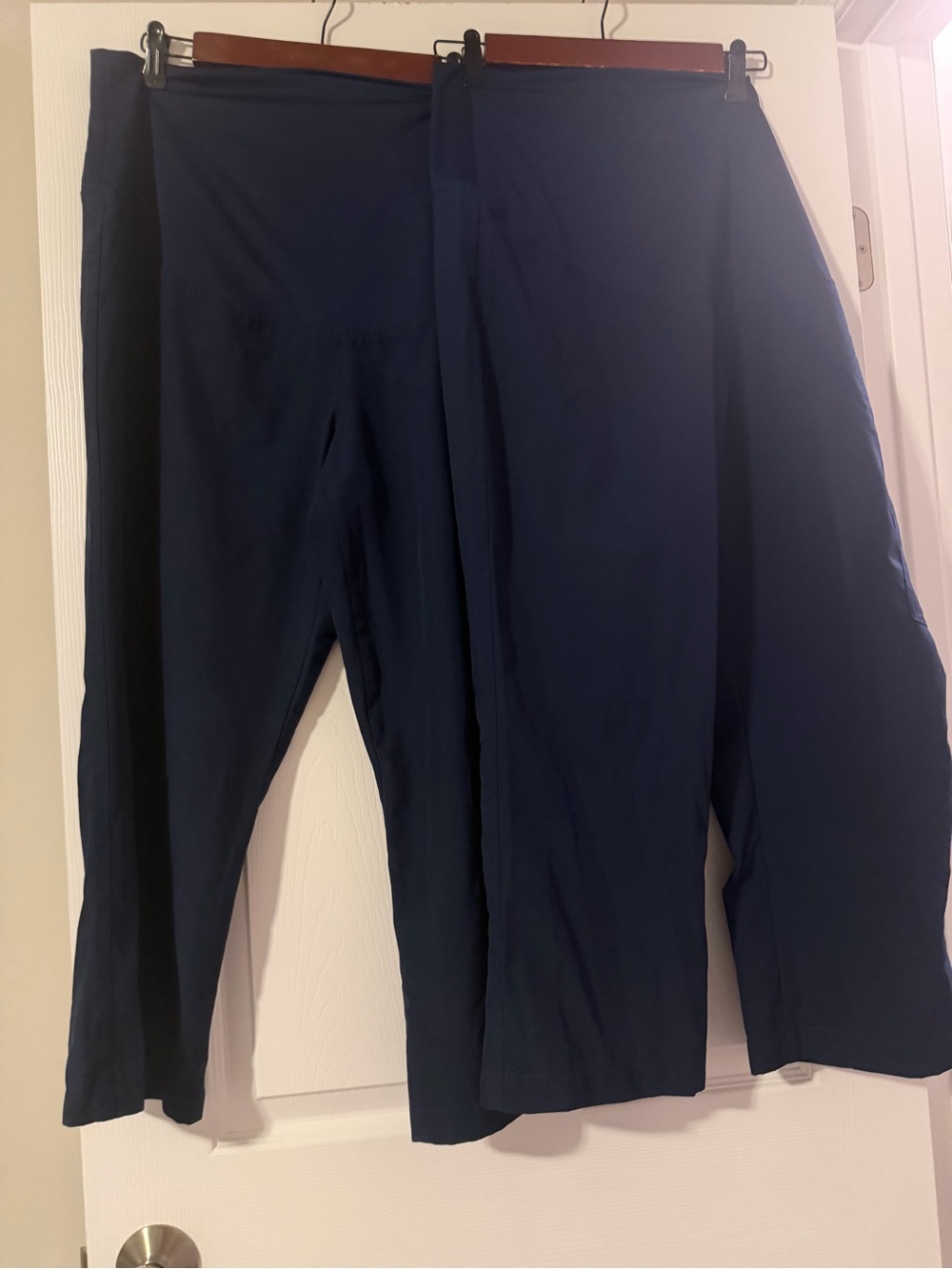 Women’s Petite Medium Maternity Scrub Pants Navy Blue lot of 2